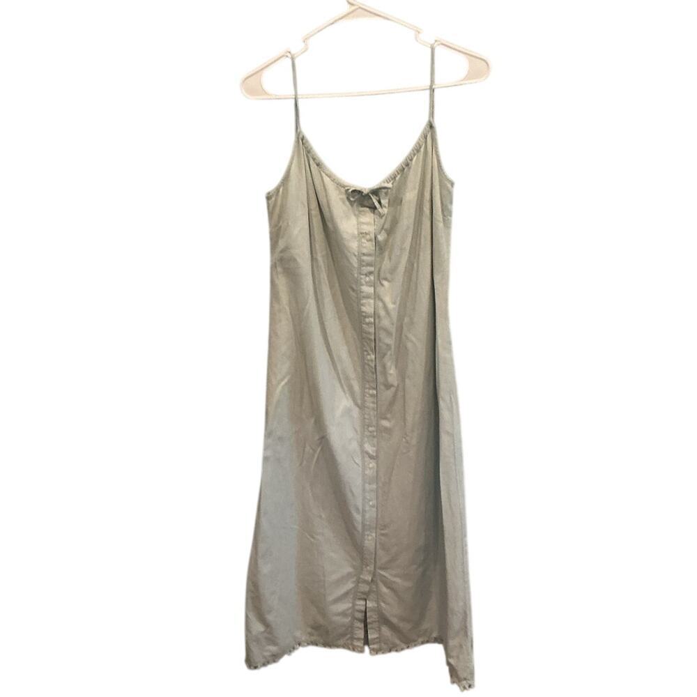 Vintage Ralph Lauren Olive Green Slip Maxi Dress